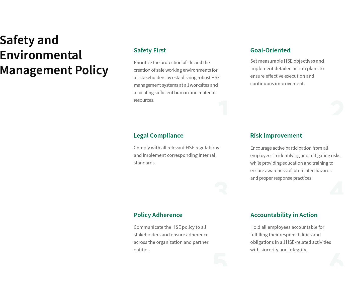 Safety & Environmental Management_방침
