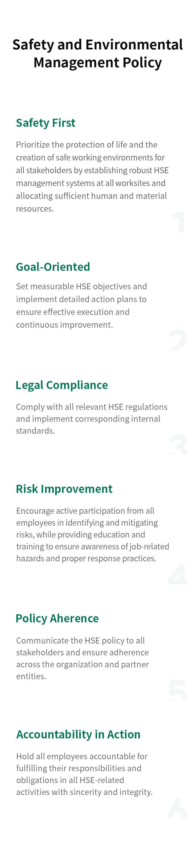 Safety & Environmental Management_방침